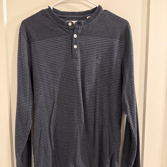 Original Penguin Striped Henley Shirt - Picture 1 of 3
